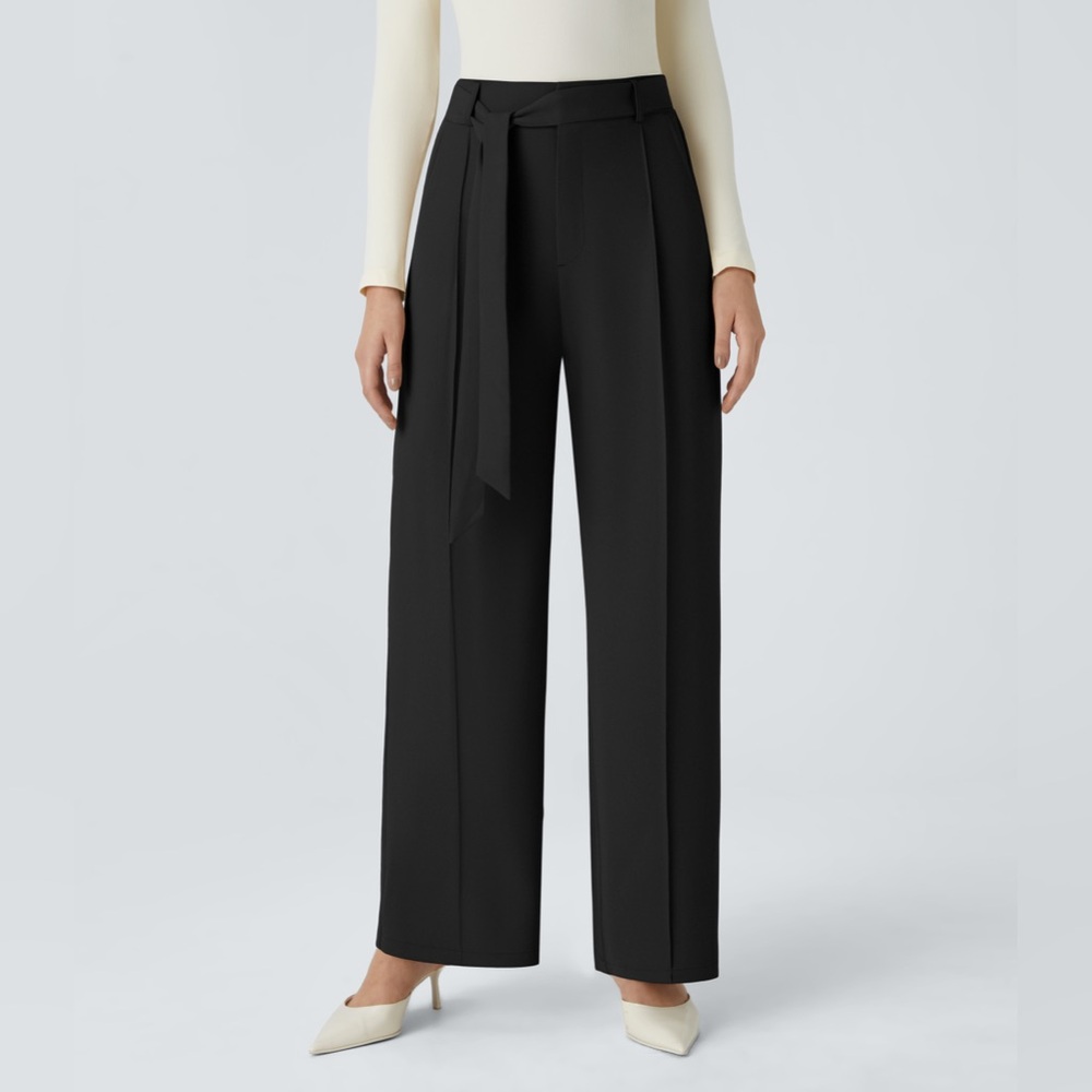 HALARA Black Wide-Leg Pants